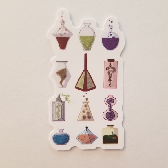 10/$10 Assorted Potion Bottle Stickers - Picture 1 of 1